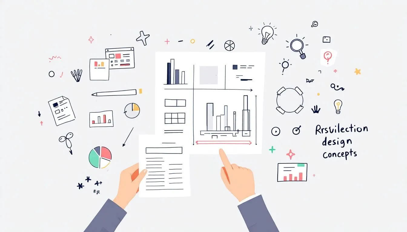 A collection of visual aids used to communicate project design concepts effectively.