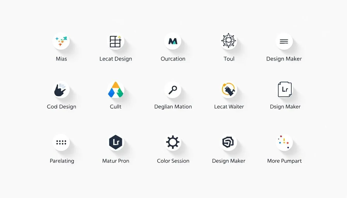 A visual representation of various design maker tools available for free.