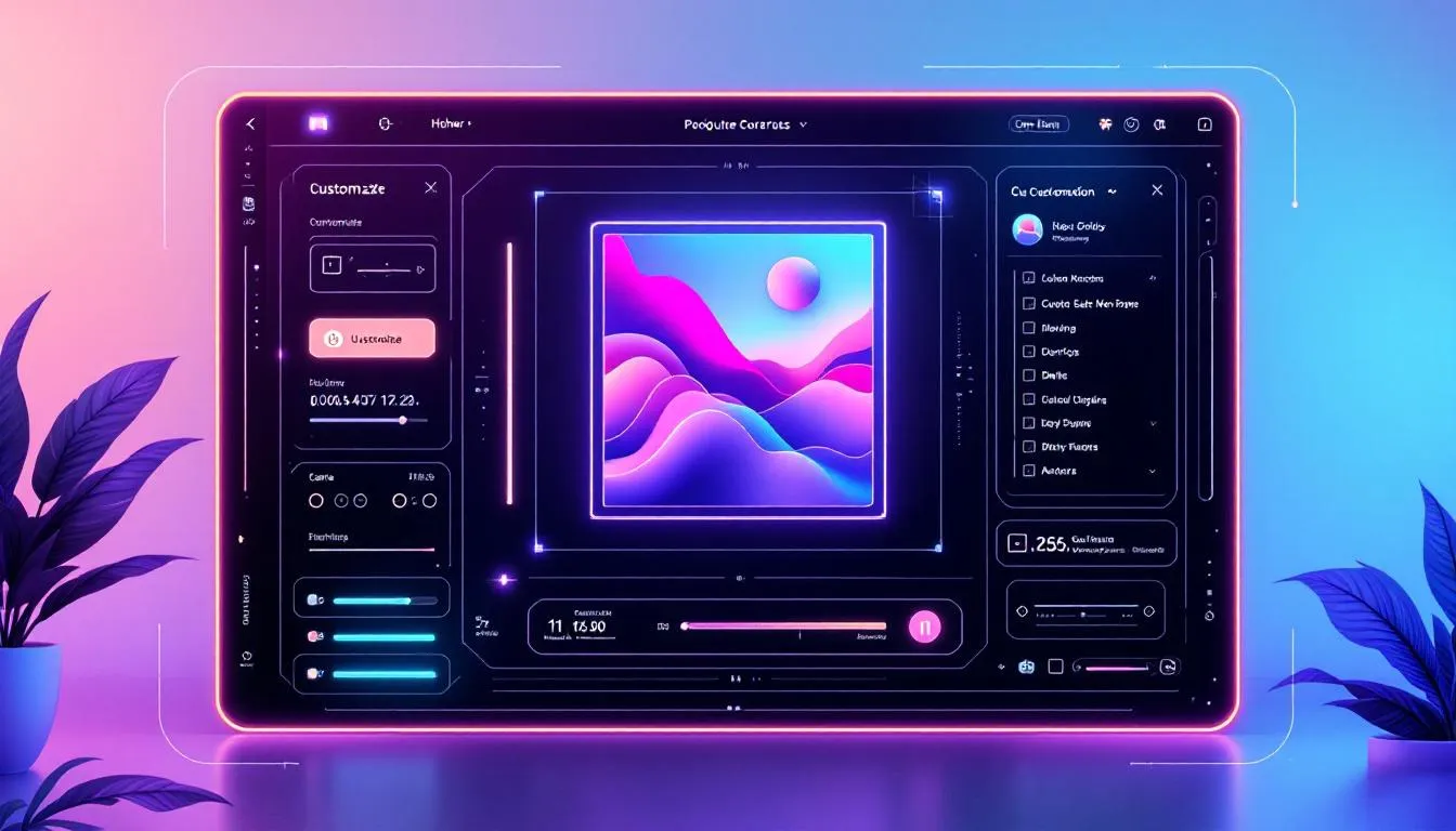 A personalized graphic design project showcasing customization options.