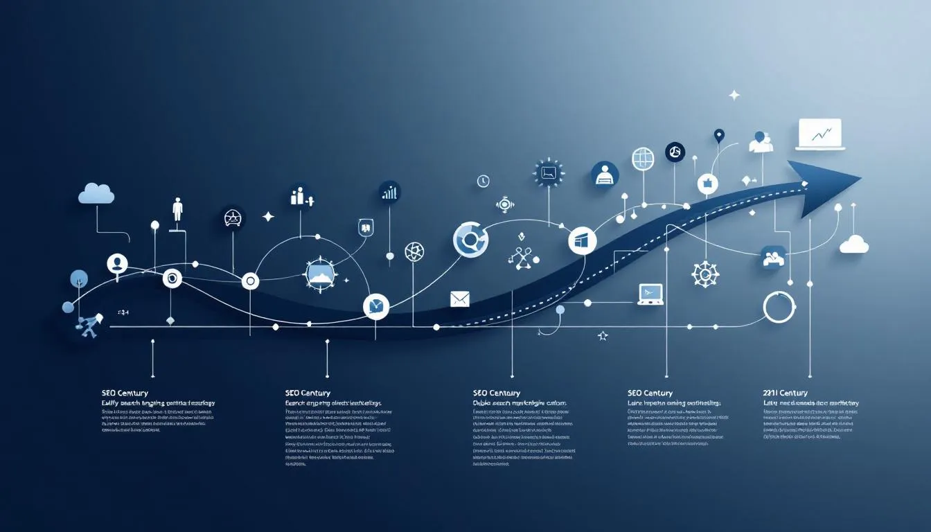 A business plan layout for an SEO company, showcasing strategic elements.