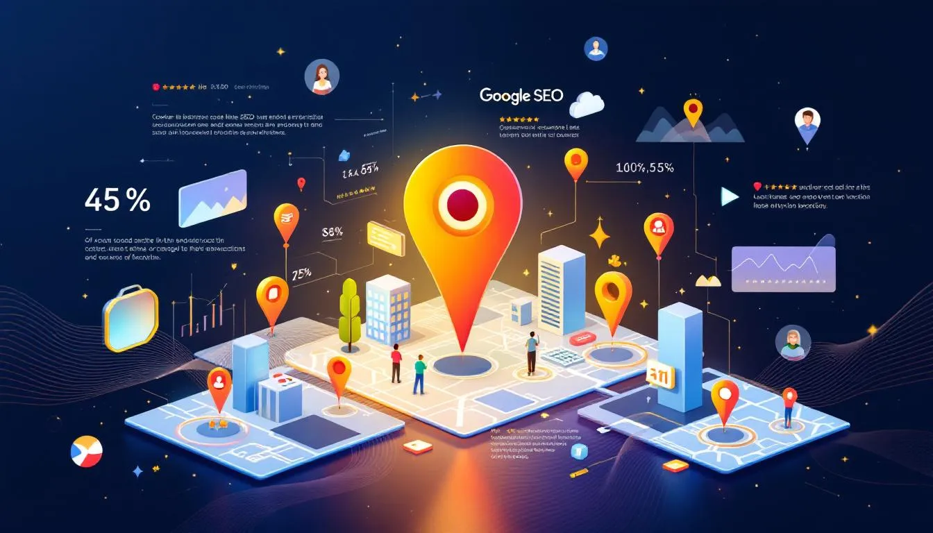 A local business engaging with customers through Google Maps SEO.
