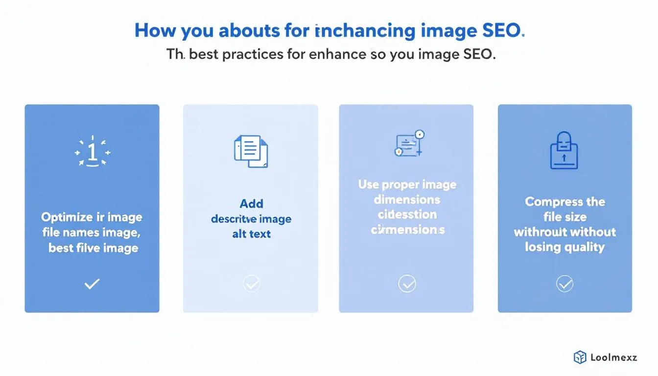 An image showing best practices for enhancing image SEO.