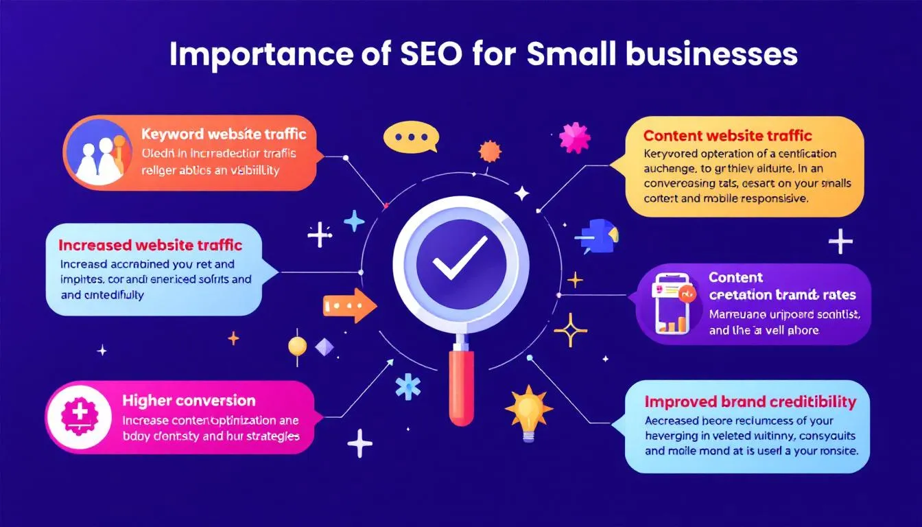 An infographic illustrating the importance of SEO for small businesses.