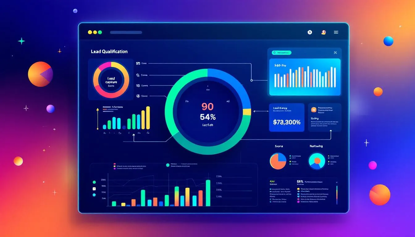 A technology dashboard used for lead qualification.