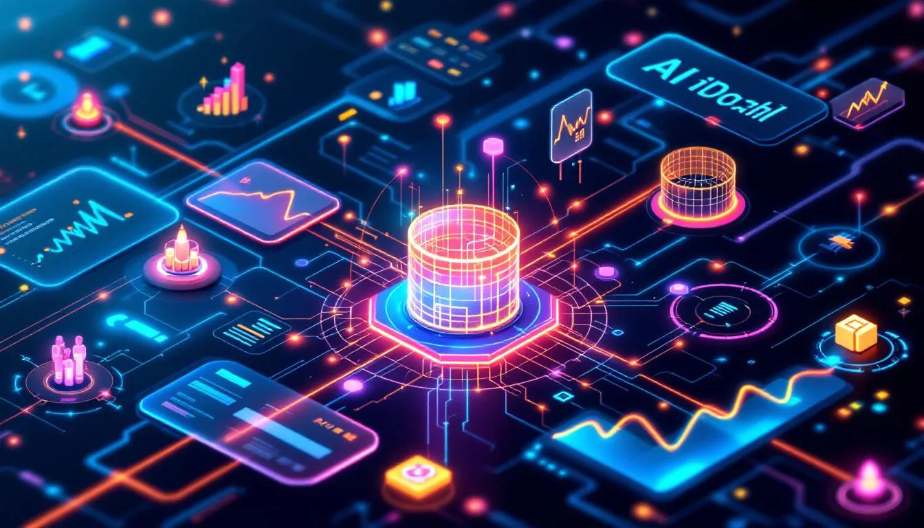 Key features of AI social media monitoring tools represented visually.