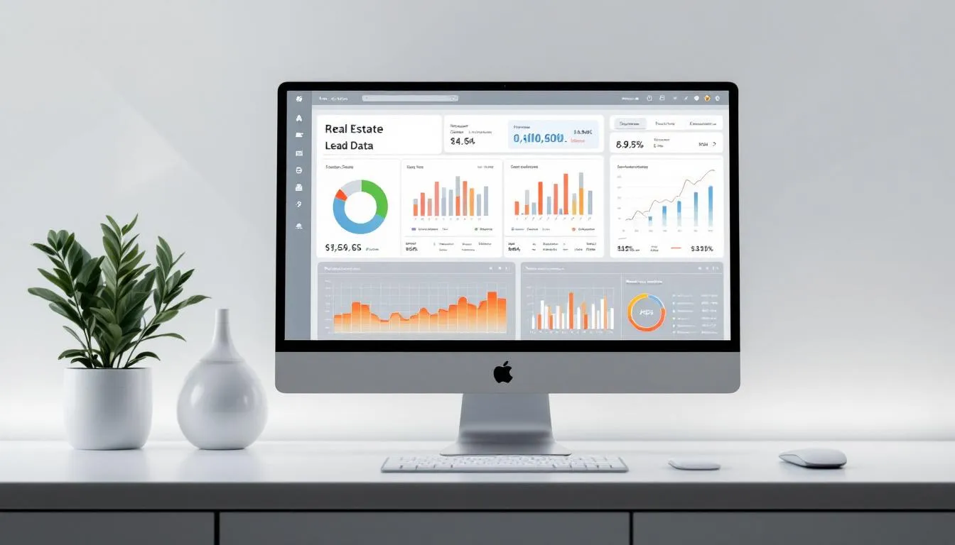 A real estate agent reviewing high quality lead data to unlock profitable deals.