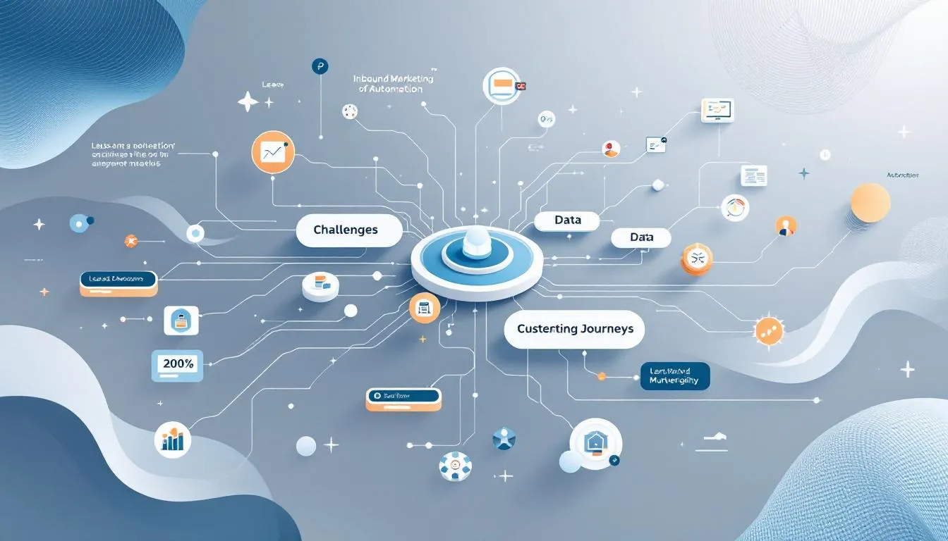 An image representing challenges in inbound marketing automation and strategies to overcome them.