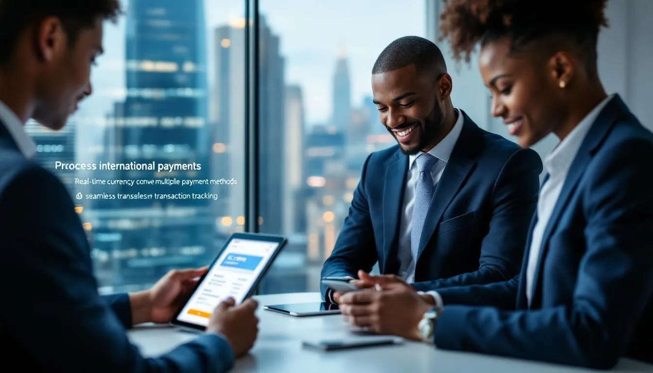 Best practices for managing international payments with various payment options.