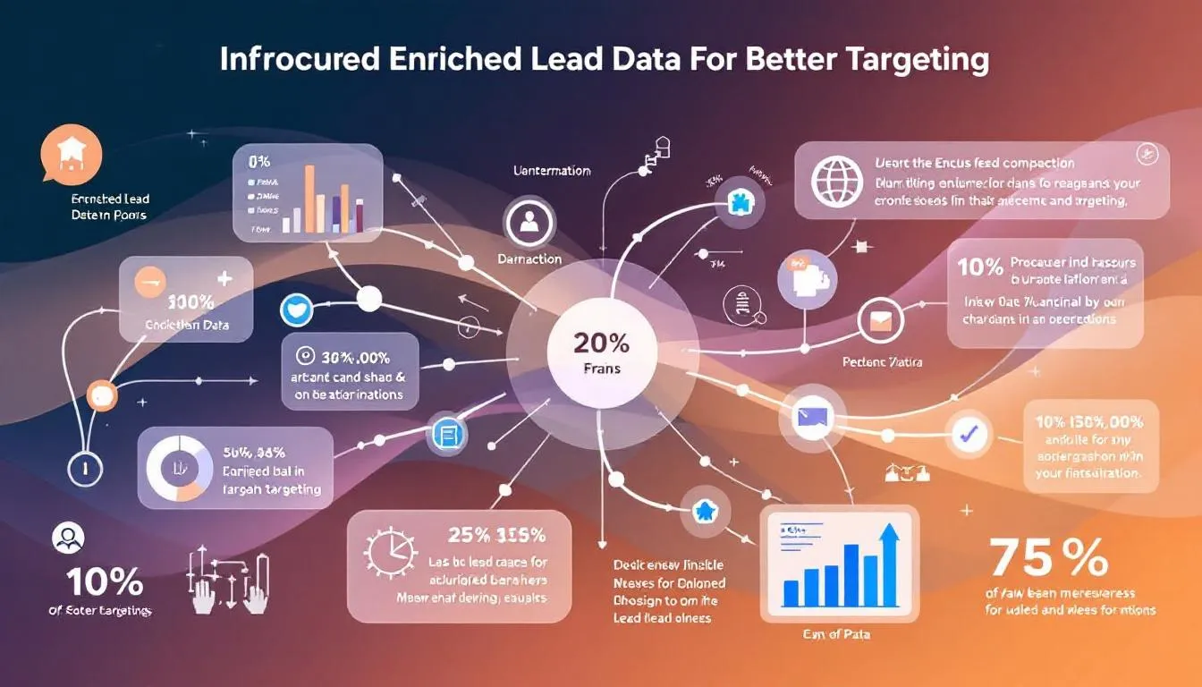 An illustration of enriched lead data for better targeting.