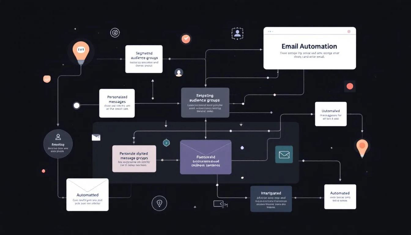 A chart showing best practices for email automation flows, with emphasis on personalization and segmentation.
