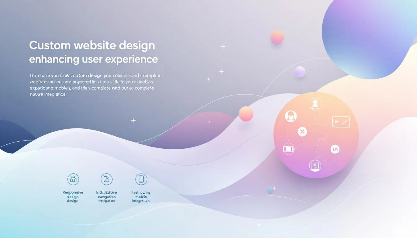 Custom website design tailored to enhance user experience.