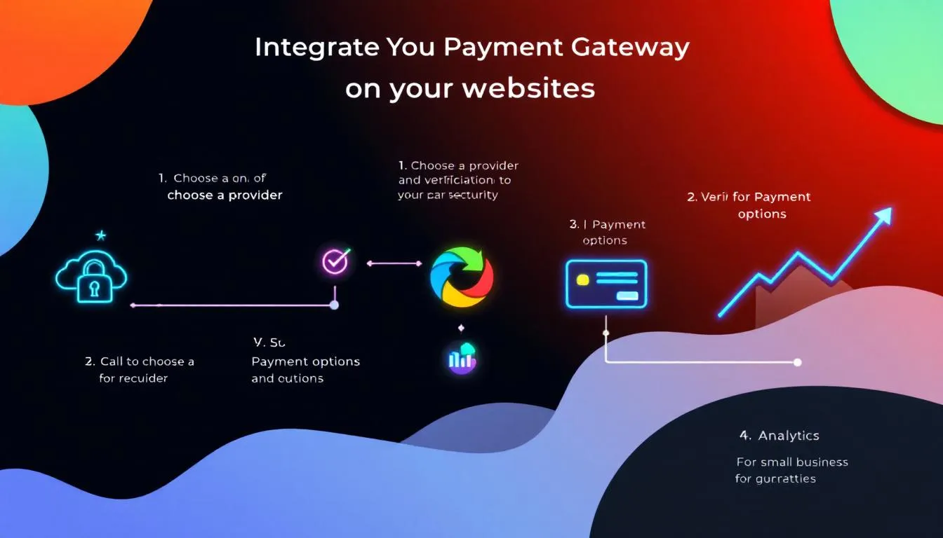 Steps to integrate a payment gateway on your website, suitable for online businesses.