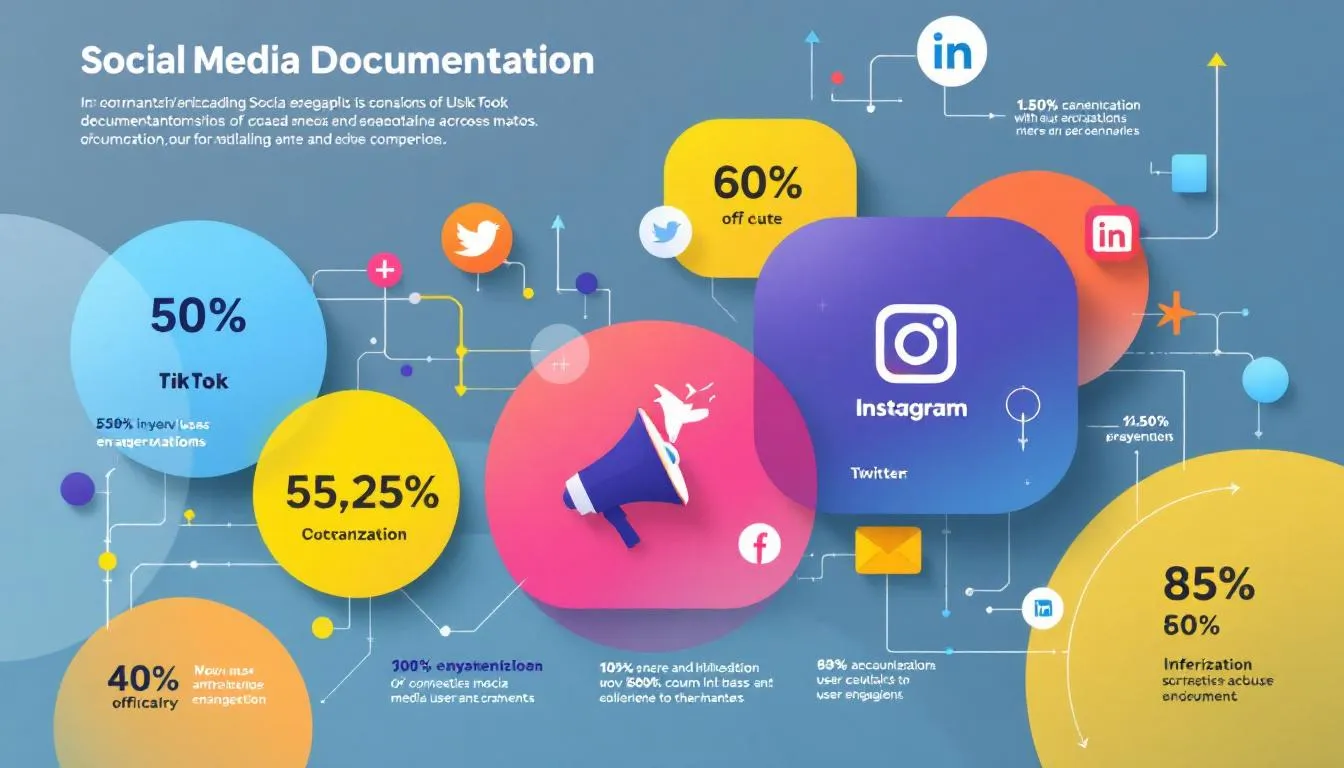 An illustration depicting the importance of social media documentation in various platforms.