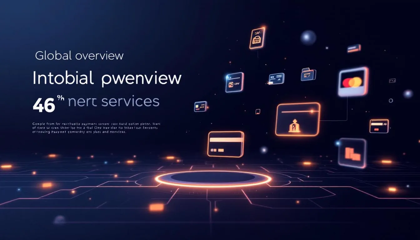 An overview of international merchant services, featuring diverse payment methods.