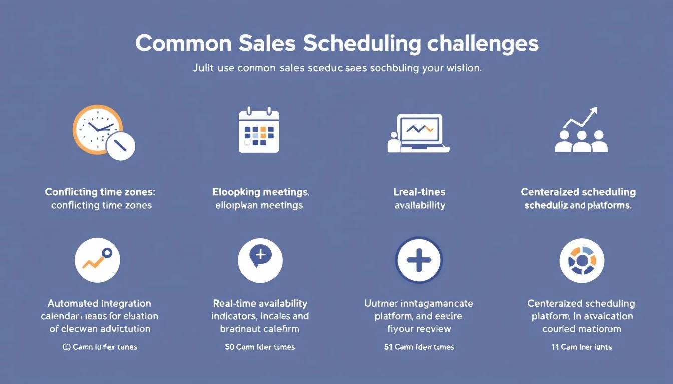 Common challenges faced in sales scheduling and their solutions.
