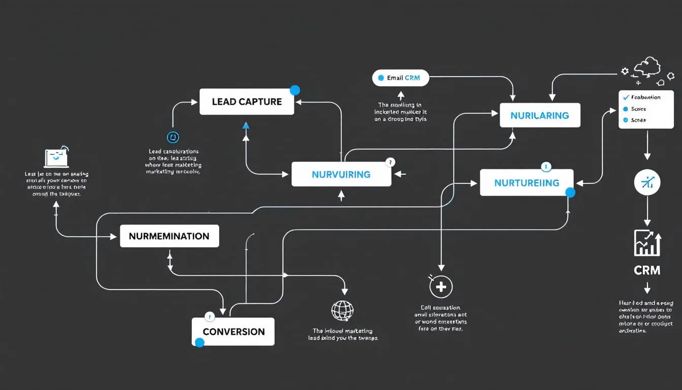 A diagram illustrating best practices for inbound marketing automation workflows.