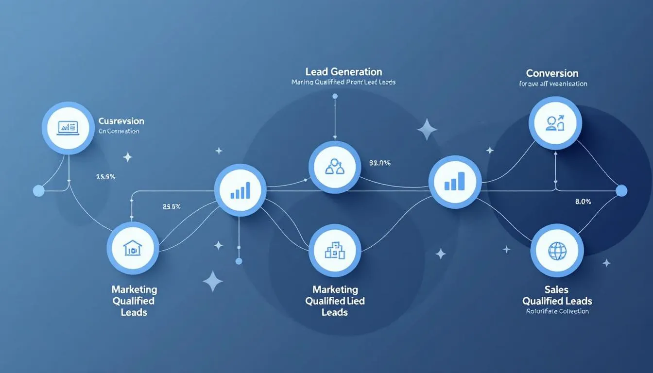 A diagram showcasing the different types of qualified leads in a sales process.