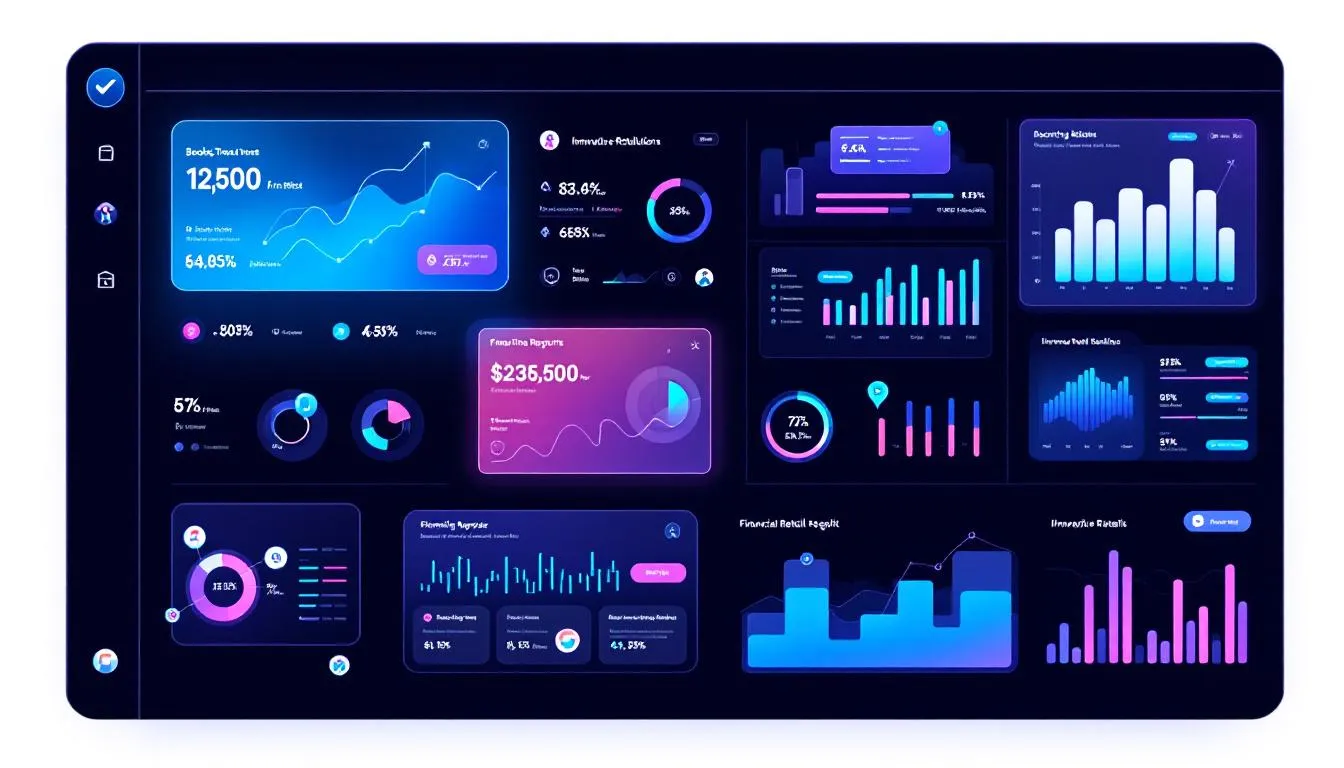 Analytics dashboard displaying booking trends and financial reports.
