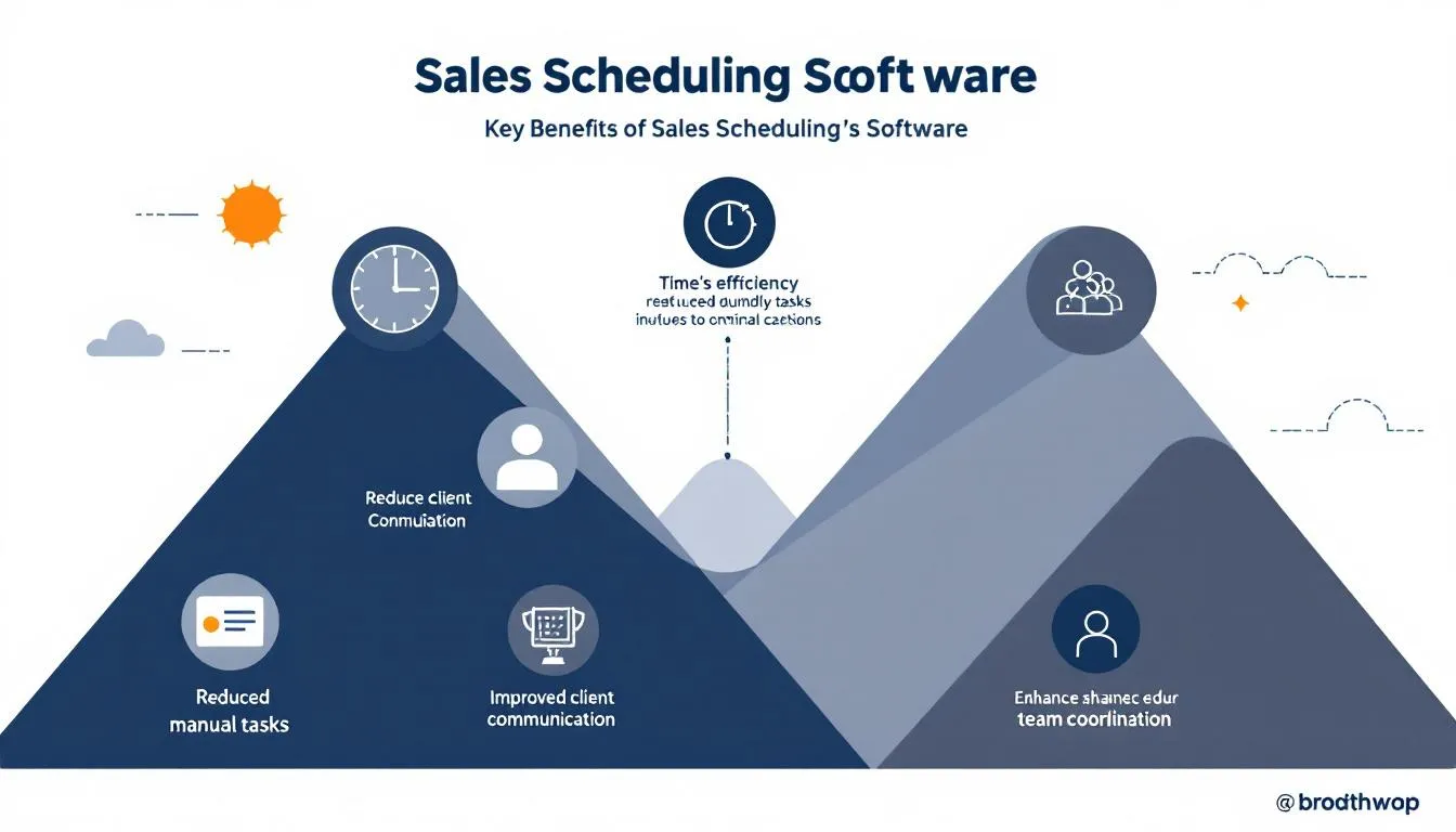 Benefits of using sales scheduling software for sales teams.