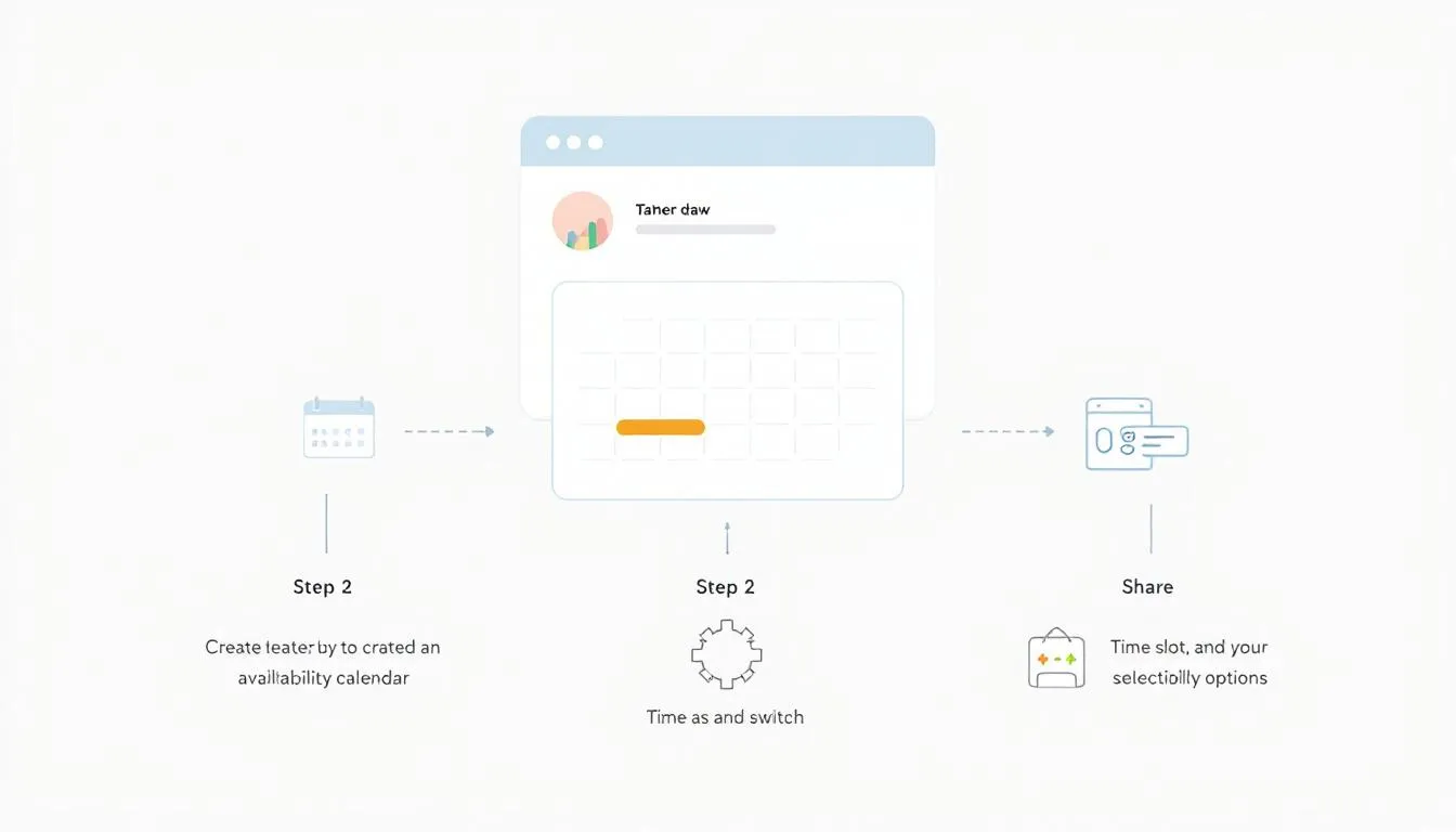A step-by-step visual guide on how to create an availability calendar.