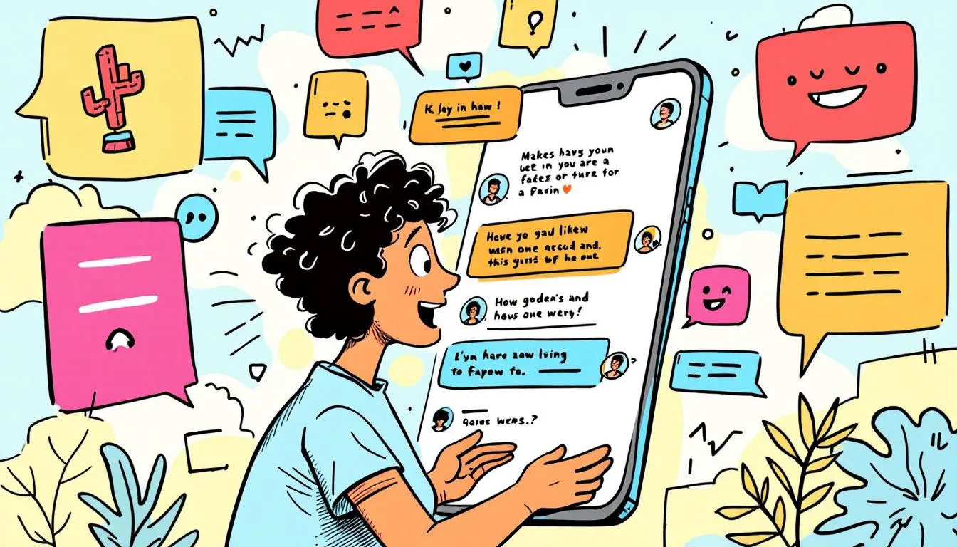 An illustration showing the importance of responding to social media comments.