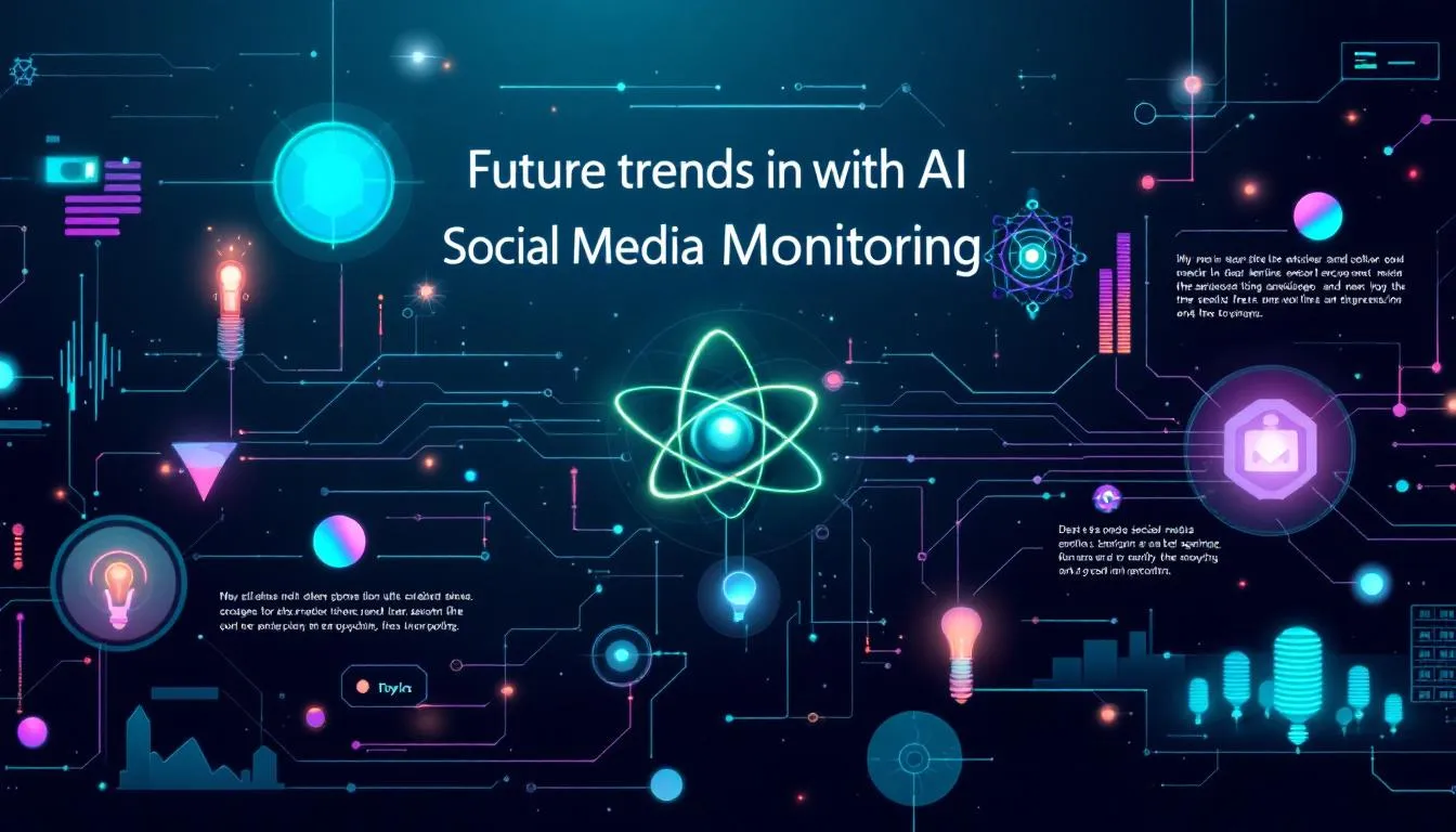 Future trends in AI social media monitoring.